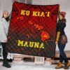 Hawaii Quilt  Premium Quilt  Protect Mauna Kea Map  Ah  J6  Quilt